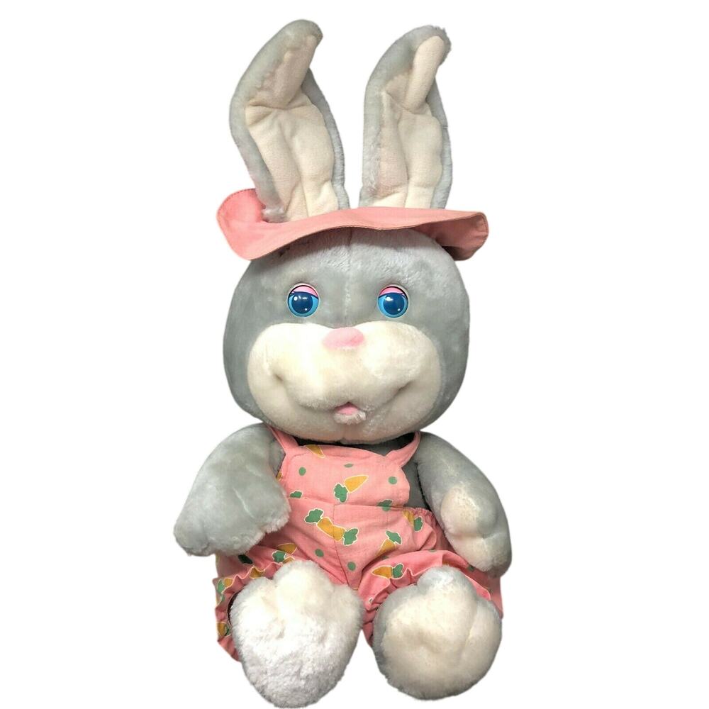 Hasbro Softies Googlies Plush Bunny Sleepy Eyes‎ Vintage 1986